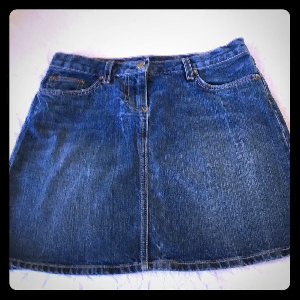 J. Crew mini jeans skirt